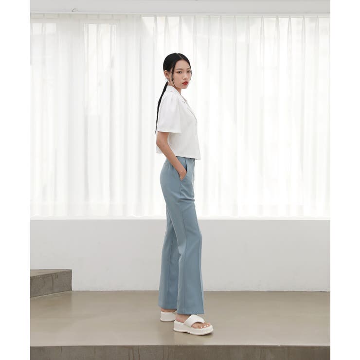 クロップ パフ 半袖 ジャケット ブラウス | by muni:r | 詳細画像5 