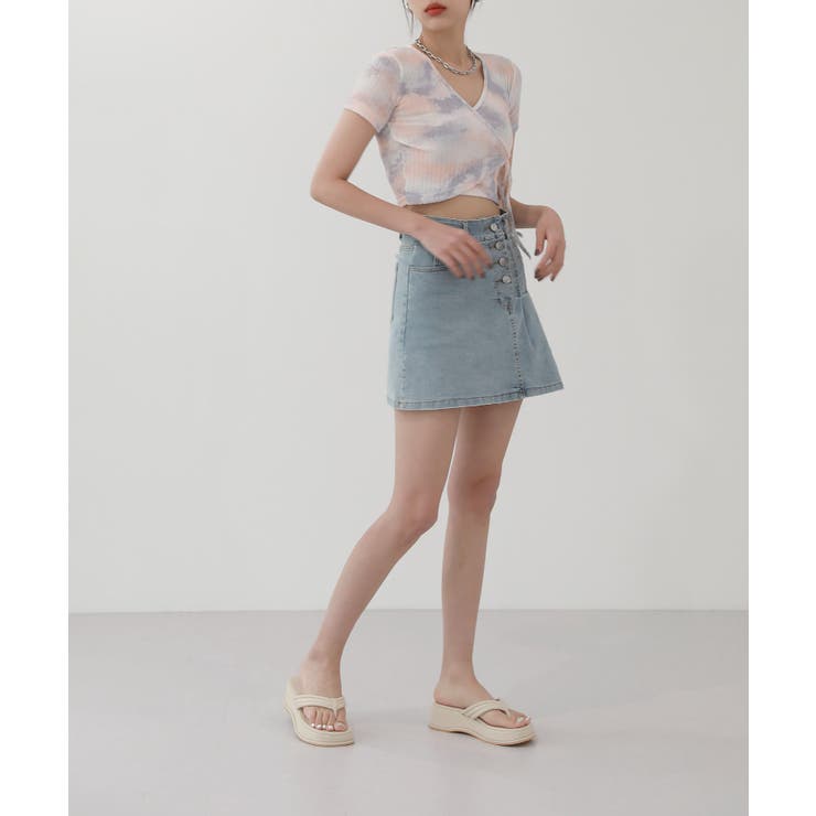 ユニーク タイダイ染め パターン Tシャツ | by muni:r | 詳細画像9 