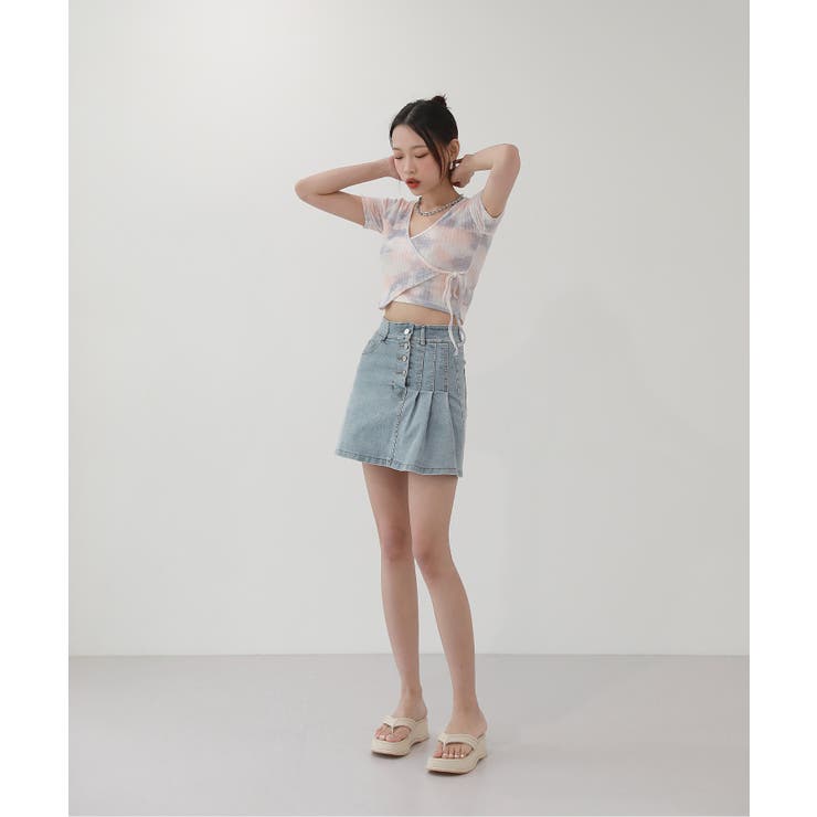 ユニーク タイダイ染め パターン Tシャツ | by muni:r | 詳細画像11 