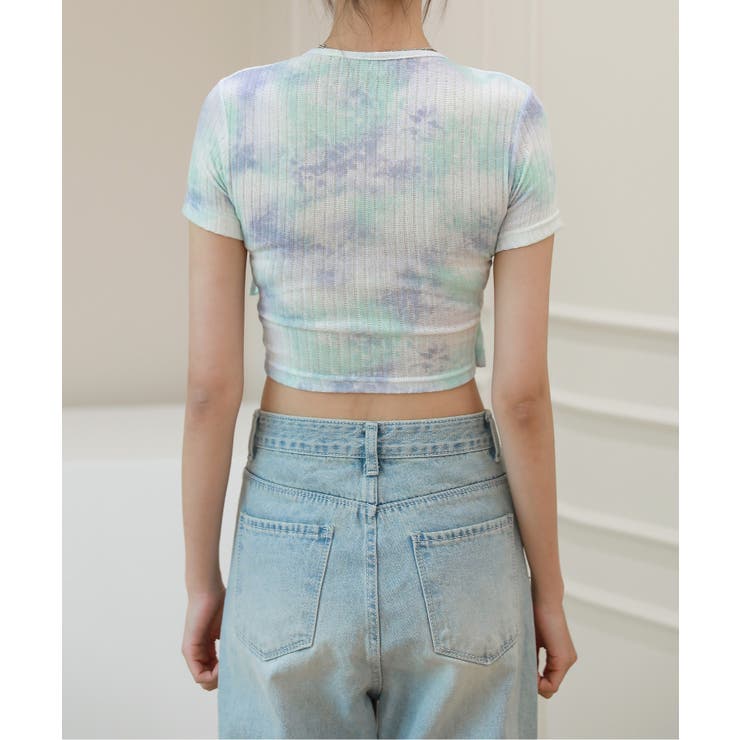 ユニーク タイダイ染め パターン Tシャツ | by muni:r | 詳細画像15 