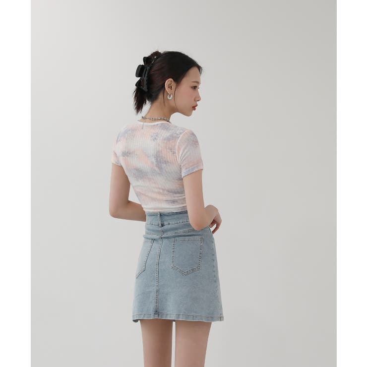 ユニーク タイダイ染め パターン Tシャツ | by muni:r | 詳細画像8 