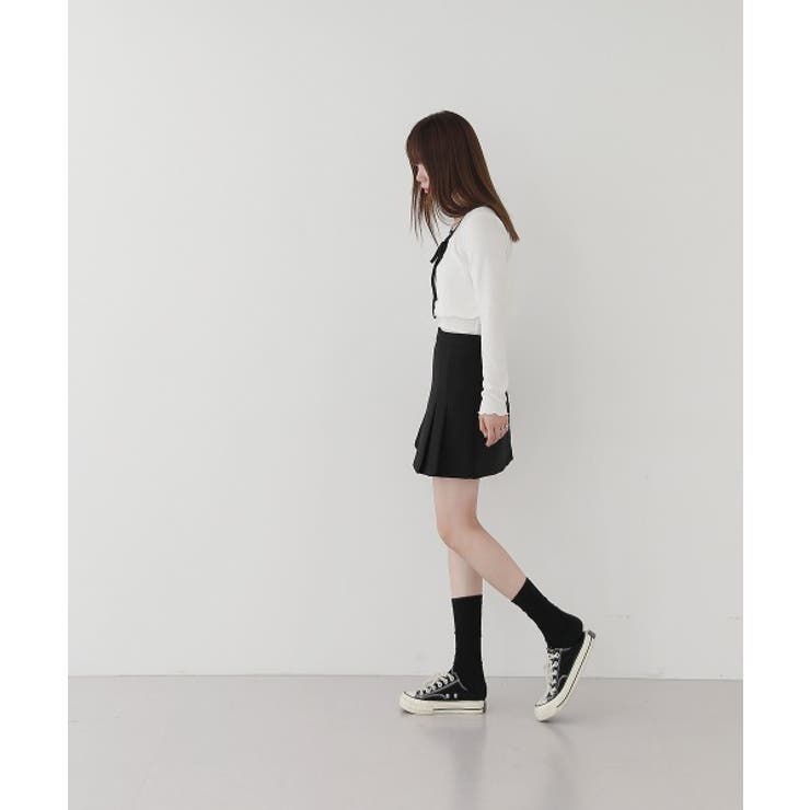 配色ストラップカーディガン+キャミソールセット | by muni:r | 詳細画像5 