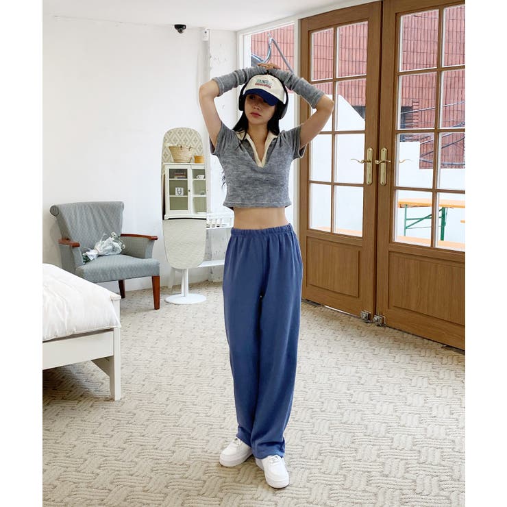 テリーVネックカラー半袖Tシャツ(ウォーマーSET) | by muni:r | 詳細画像22 