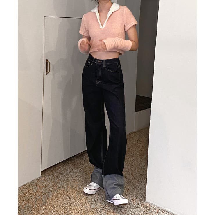 テリーVネックカラー半袖Tシャツ(ウォーマーSET) | by muni:r | 詳細画像36 