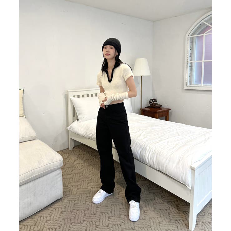 テリーVネックカラー半袖Tシャツ(ウォーマーSET) | by muni:r | 詳細画像49 