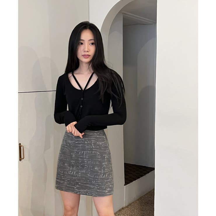 ユニークスリットポイント 長袖カーディガン | by muni:r | 詳細画像16 