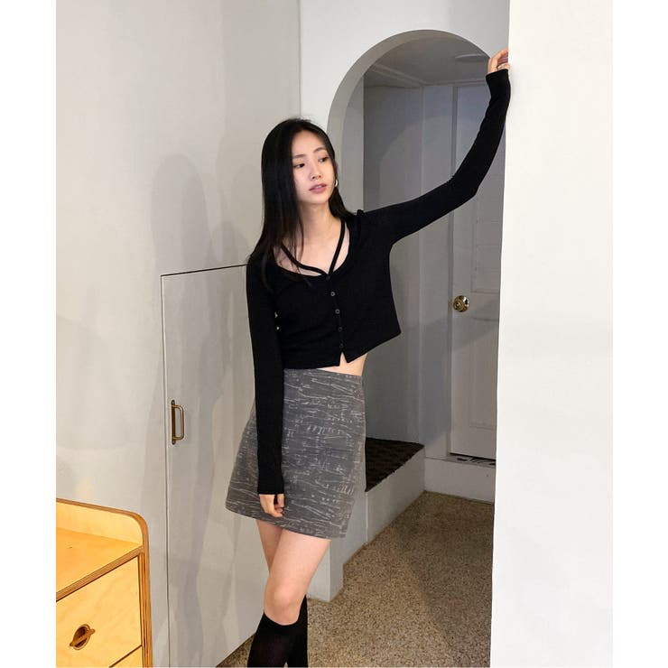 ユニークスリットポイント 長袖カーディガン | by muni:r | 詳細画像17 