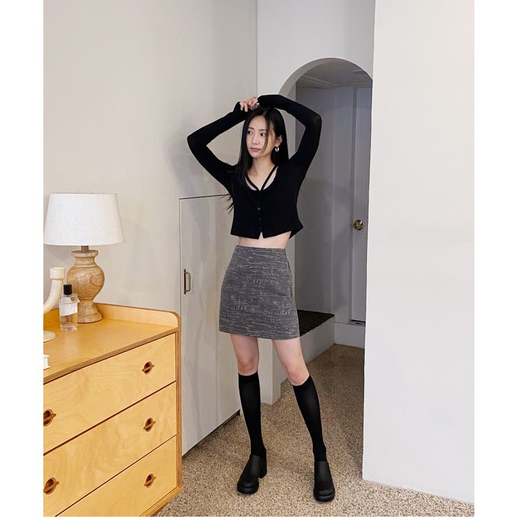 ユニークスリットポイント 長袖カーディガン | by muni:r | 詳細画像20 