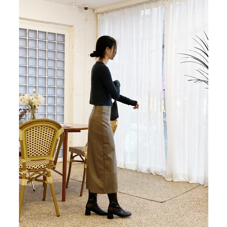 ユニークスリットポイント 長袖カーディガン | by muni:r | 詳細画像38 