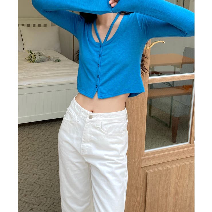 ユニークスリットポイント 長袖カーディガン | by muni:r | 詳細画像53 