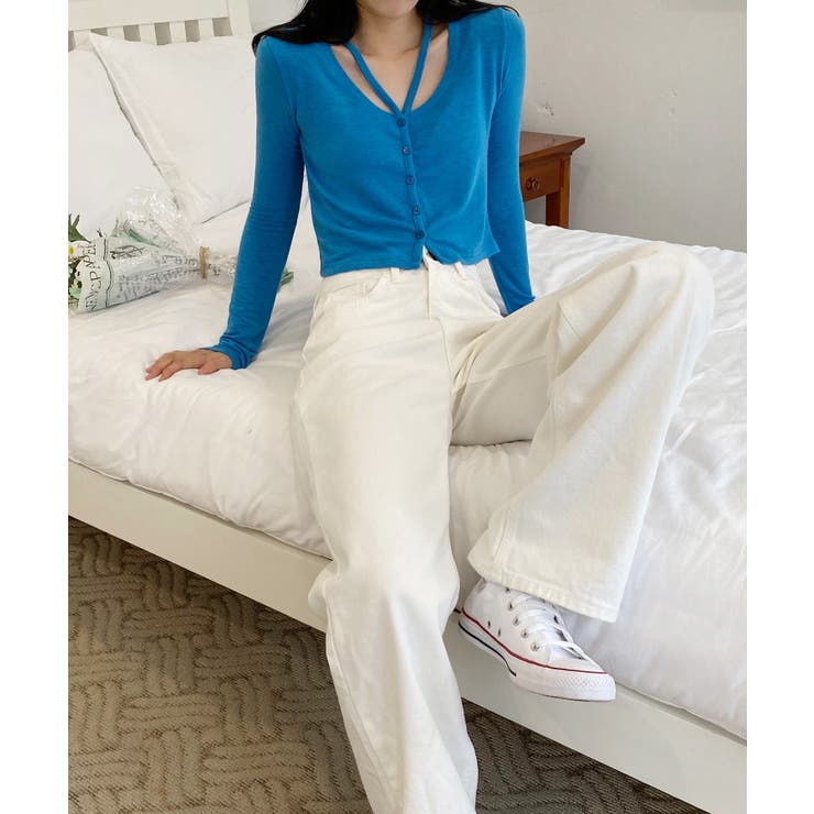 ユニークスリットポイント 長袖カーディガン | by muni:r | 詳細画像55 