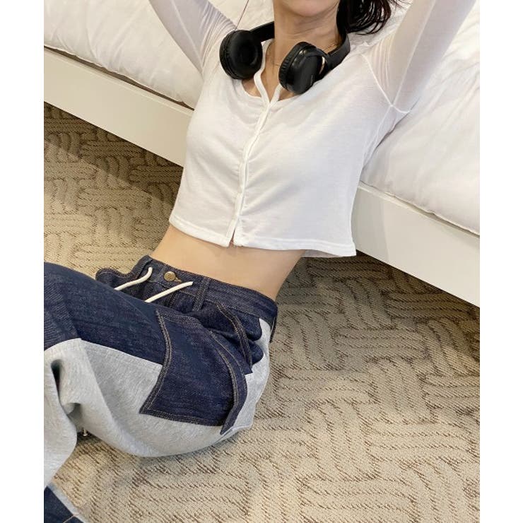 ユニークスリットポイント 長袖カーディガン | by muni:r | 詳細画像6 