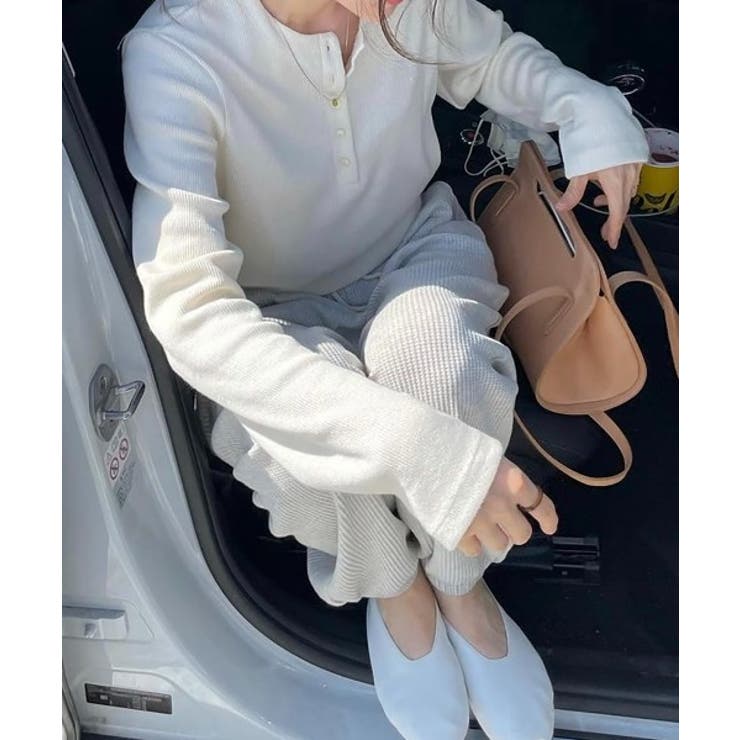 リブボタンクロップドトレーナー | by muni:r | 詳細画像5 