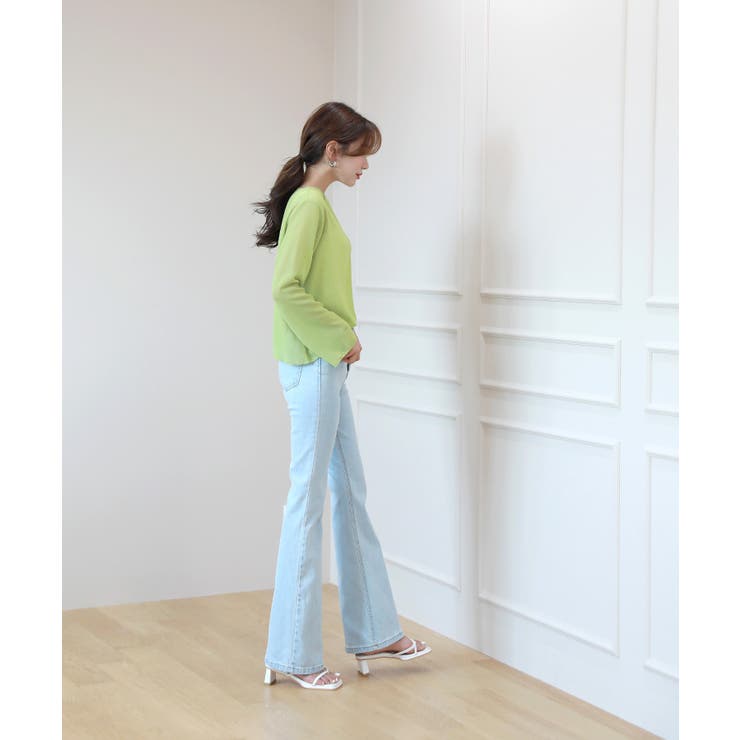 ムニールハイネック アイテム 新しいデザインのシースルー ブラウス | by muni:r | 詳細画像33 