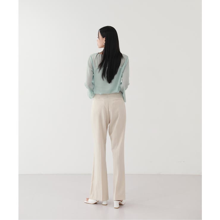 ムニールハイネック アイテム 新しいデザインのシースルー ブラウス | by muni:r | 詳細画像41 