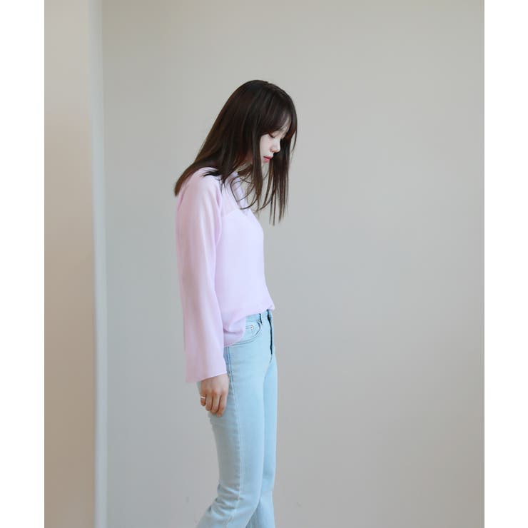 ムニールハイネック アイテム 新しいデザインのシースルー ブラウス | by muni:r | 詳細画像43 