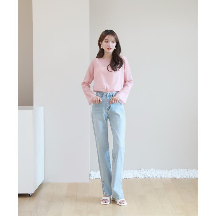 ムニールハイネック アイテム 新しいデザインのシースルー ブラウス | by muni:r | 詳細画像54 