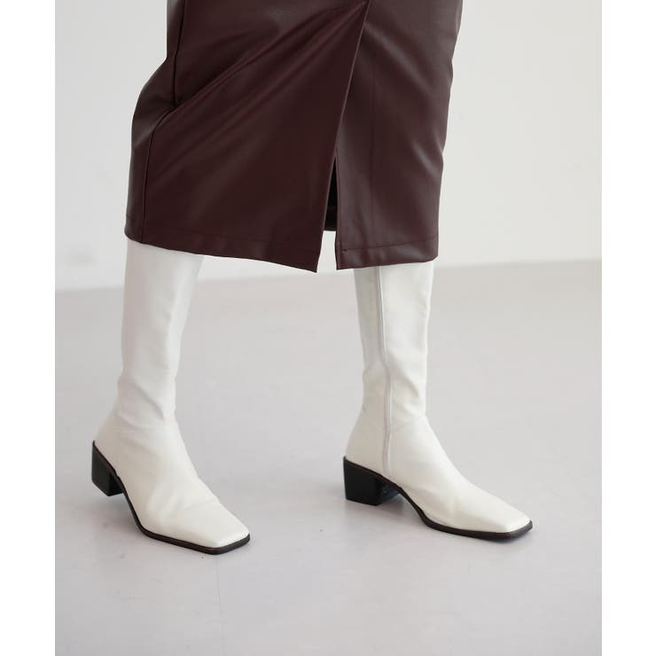 Hライン フロントスリット スカート | by muni:r | 詳細画像14 