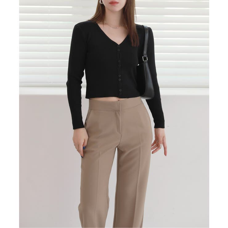 ベーシック リブ ダブル ボタンカーディガン | by muni:r | 詳細画像11 