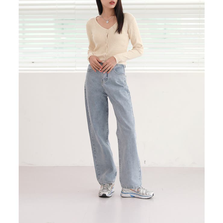 ベーシック リブ ダブル ボタンカーディガン | by muni:r | 詳細画像18 