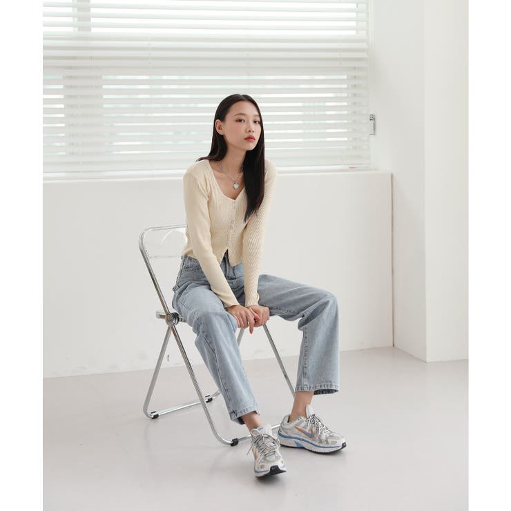 ベーシック リブ ダブル ボタンカーディガン | by muni:r | 詳細画像20 