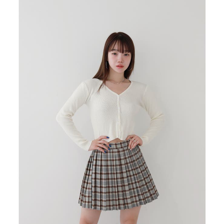 ベーシック リブ ダブル ボタンカーディガン | by muni:r | 詳細画像3 