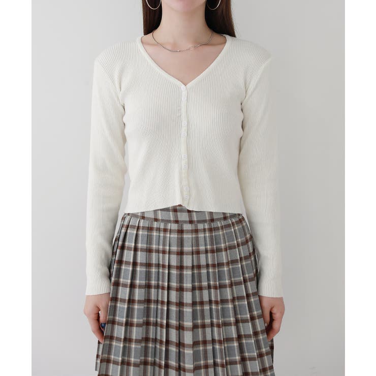 ベーシック リブ ダブル ボタンカーディガン | by muni:r | 詳細画像8 