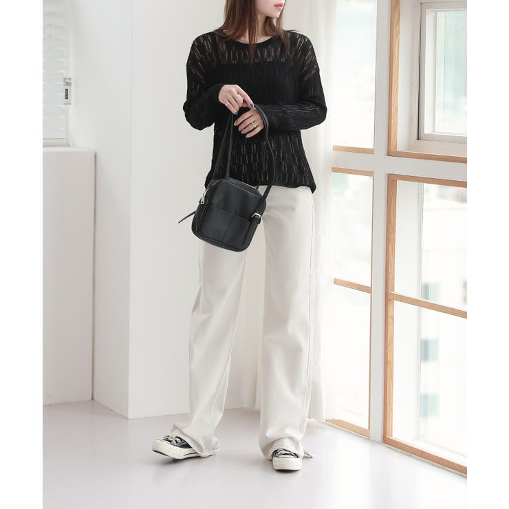 ウェーブ チュール 長袖 ニット | by muni:r | 詳細画像10 