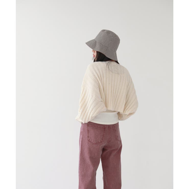 20%OFF【SALE/セール】アルパカ混ニットトッパーカーディガン(A