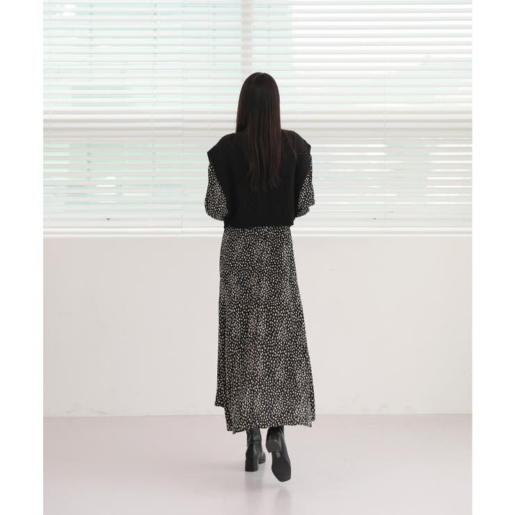 オーバーフィット ニット ボタン ベスト | by muni:r | 詳細画像4 