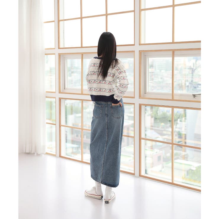 チェリー刺繍 ニット カーディガンセット | by muni:r | 詳細画像4 