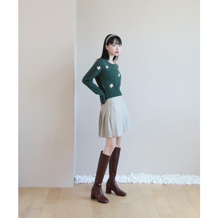 フラワー パターン ラブリー ニット | by muni:r | 詳細画像11 