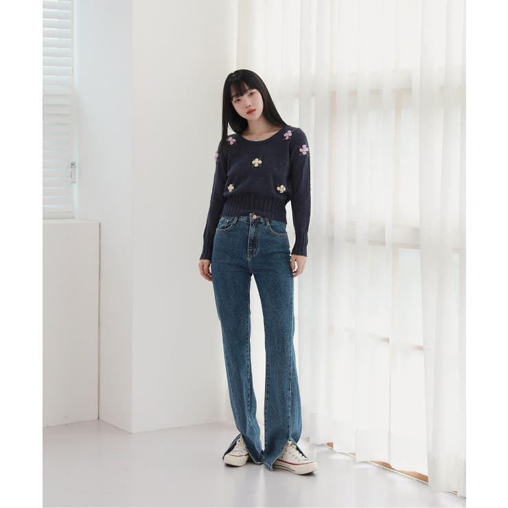 フラワー パターン ラブリー ニット | by muni:r | 詳細画像17 