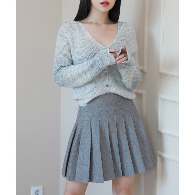 グラデーション 捺染 カーディガン ノースリーブSET | by muni:r | 詳細画像1 