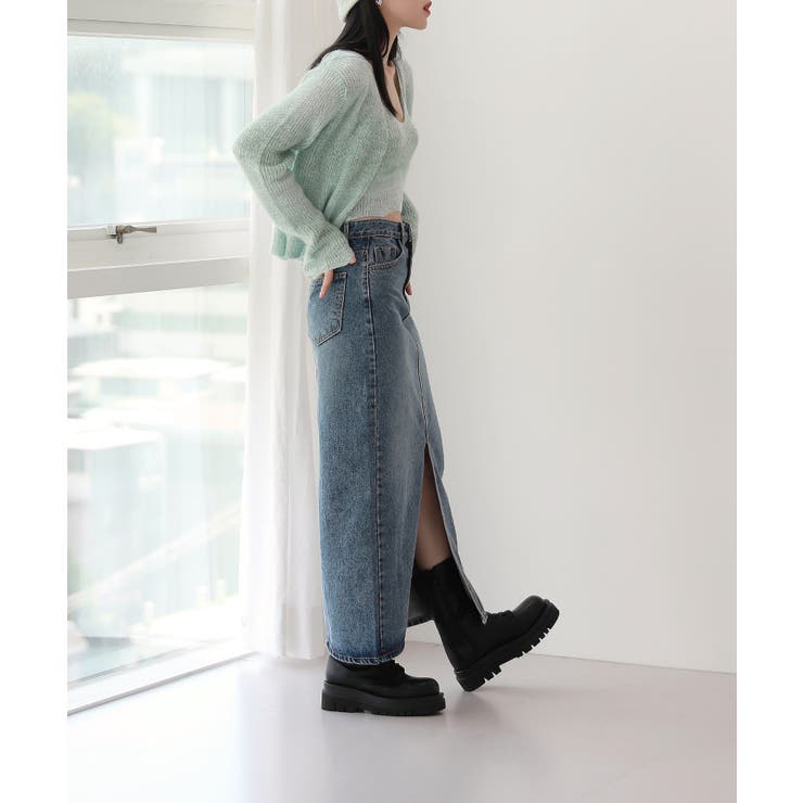 グラデーション 捺染 カーディガン ノースリーブSET | by muni:r | 詳細画像10 