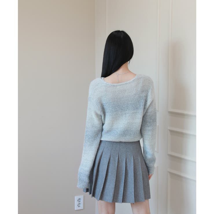 グラデーション 捺染 カーディガン ノースリーブSET | by muni:r | 詳細画像2 