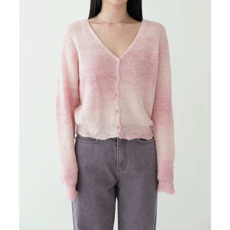 グラデーション 捺染 カーディガン ノースリーブSET | by muni:r | 詳細画像20 