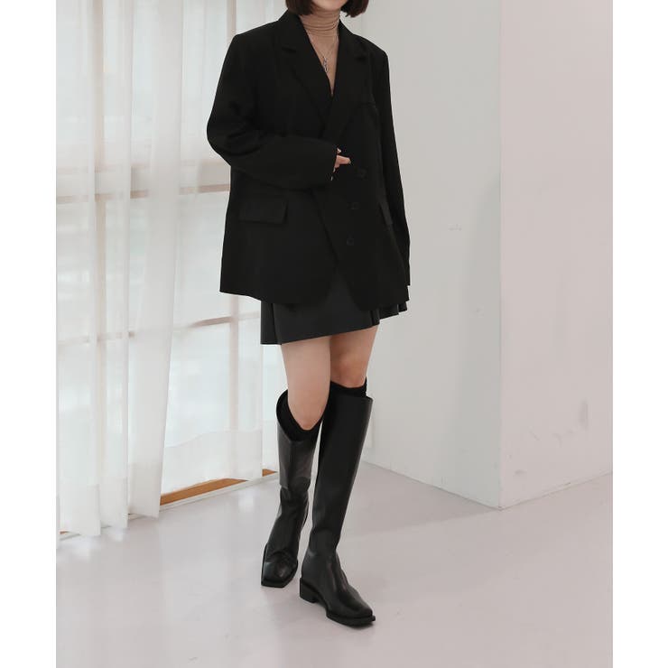 ボーイフィットオーバーフィット スリーボタンジャケット | by muni:r | 詳細画像5 