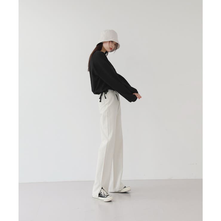 ZARA バケットハット コットン アイボリー ホワイト - 帽子