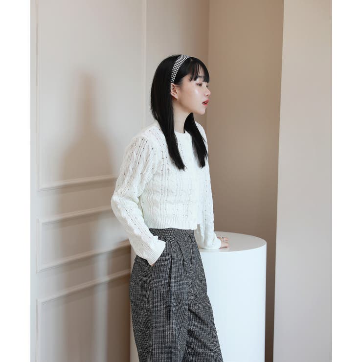 ハイティーン ムード ハウンド チェック ヘアバンド | by muni:r | 詳細画像1 