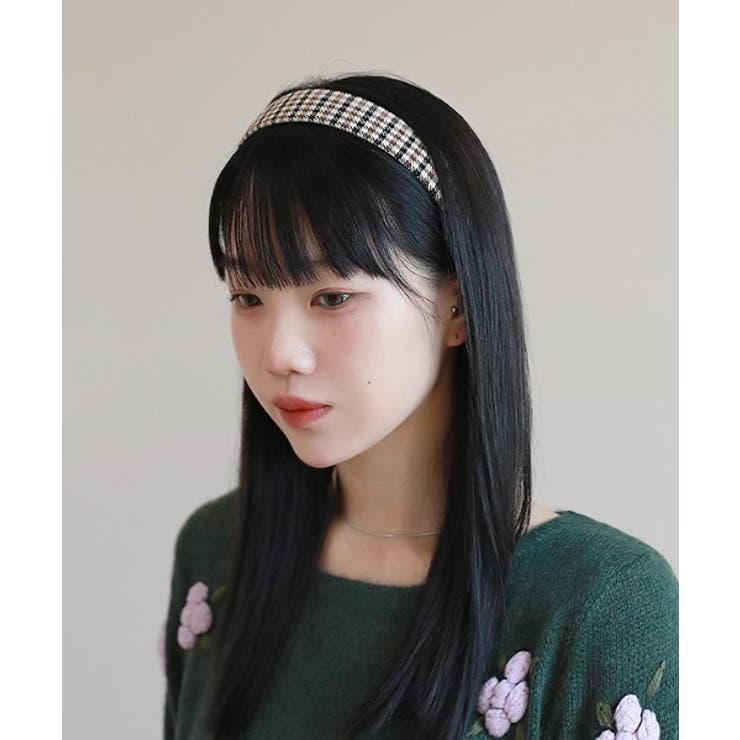 ブラウン系 | ハイティーン ムード ハウンド チェック ヘアバンド | by muni:r