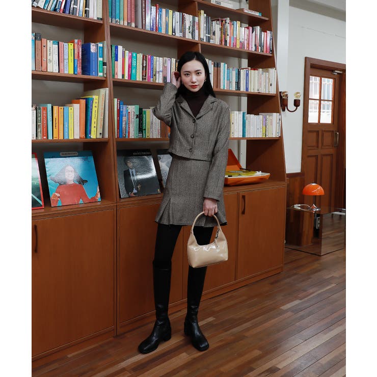 スタイリッシュなジャケットミニスカートセットアップ | by muni:r | 詳細画像11 