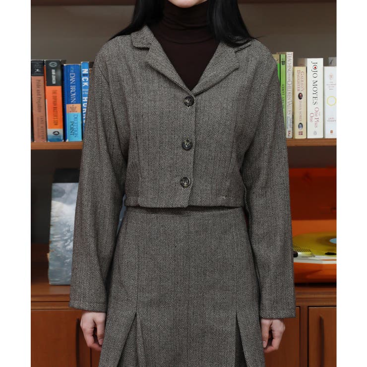 スタイリッシュなジャケットミニスカートセットアップ | by muni:r | 詳細画像17 