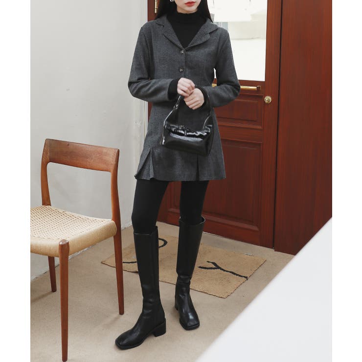 スタイリッシュなジャケットミニスカートセットアップ | by muni:r | 詳細画像4 