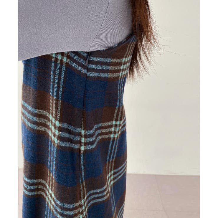 チェック柄スクエアネックビスチェワンピース | by muni:r | 詳細画像19 