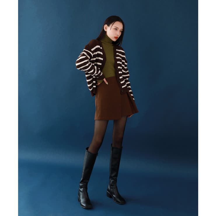 ウール混紡デイリーボーダーカーディガン | by muni:r | 詳細画像10 