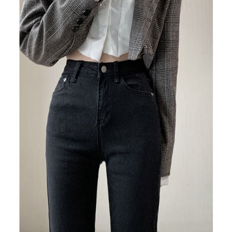 ハイウエストデニムブーツカットパンツ[品番：FROW0000486]｜by