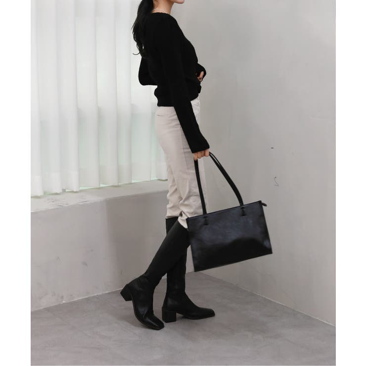 Vネックラップリブカーディガン | by muni:r | 詳細画像13 