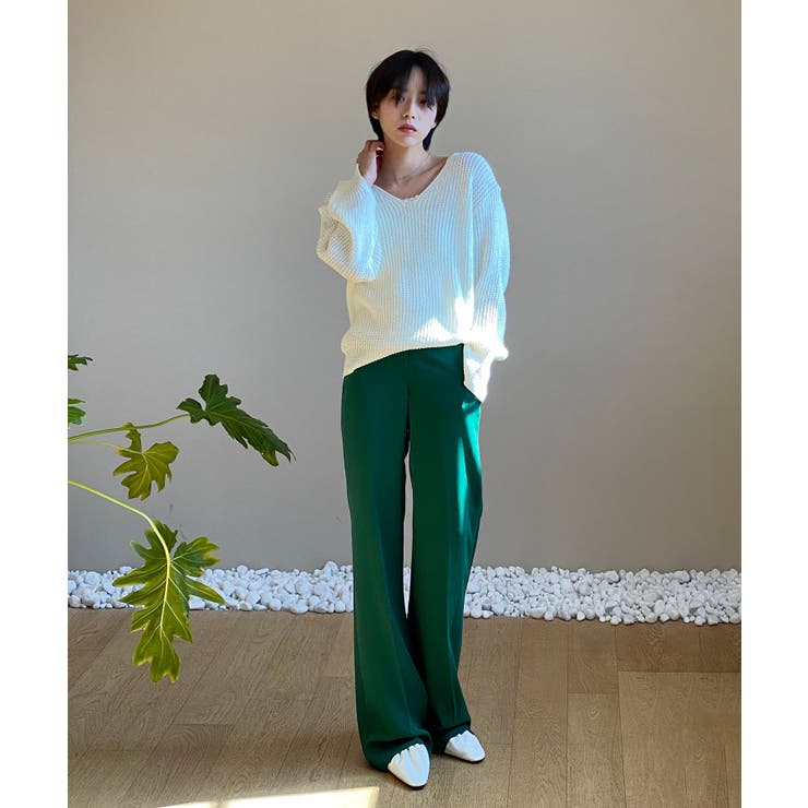 7COLORロングハイウエストスラックス | by muni:r | 詳細画像32 