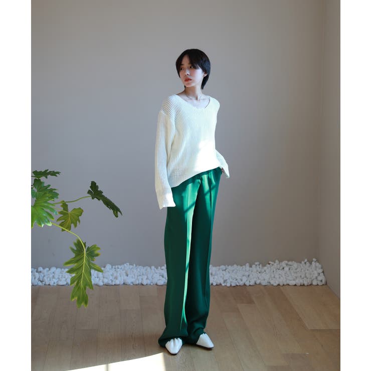 7COLORロングハイウエストスラックス | by muni:r | 詳細画像45 